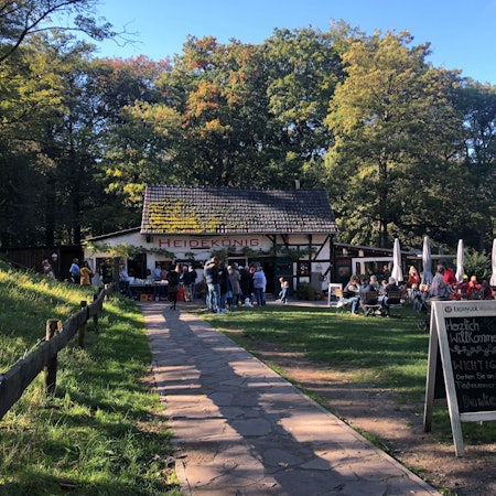 Die Waldwirtschaft Heidekönig in der Wahner Heide.