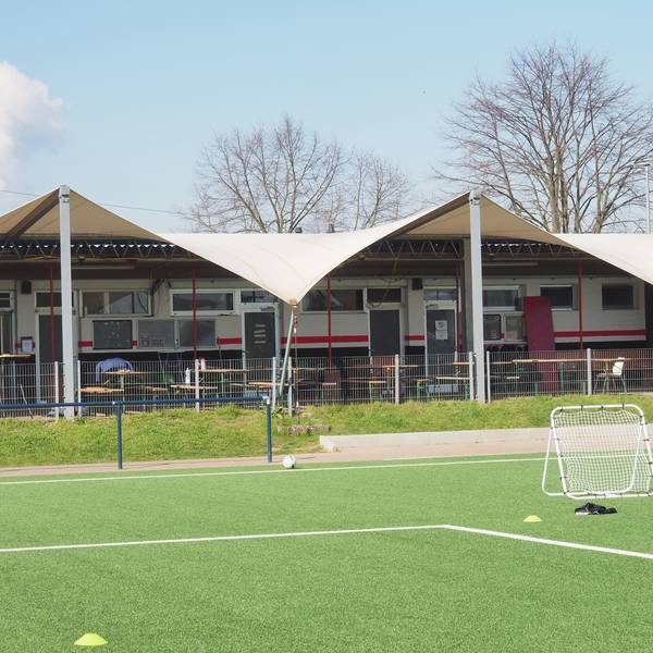Das Vereinsheim des VfR Sinnersdorf.