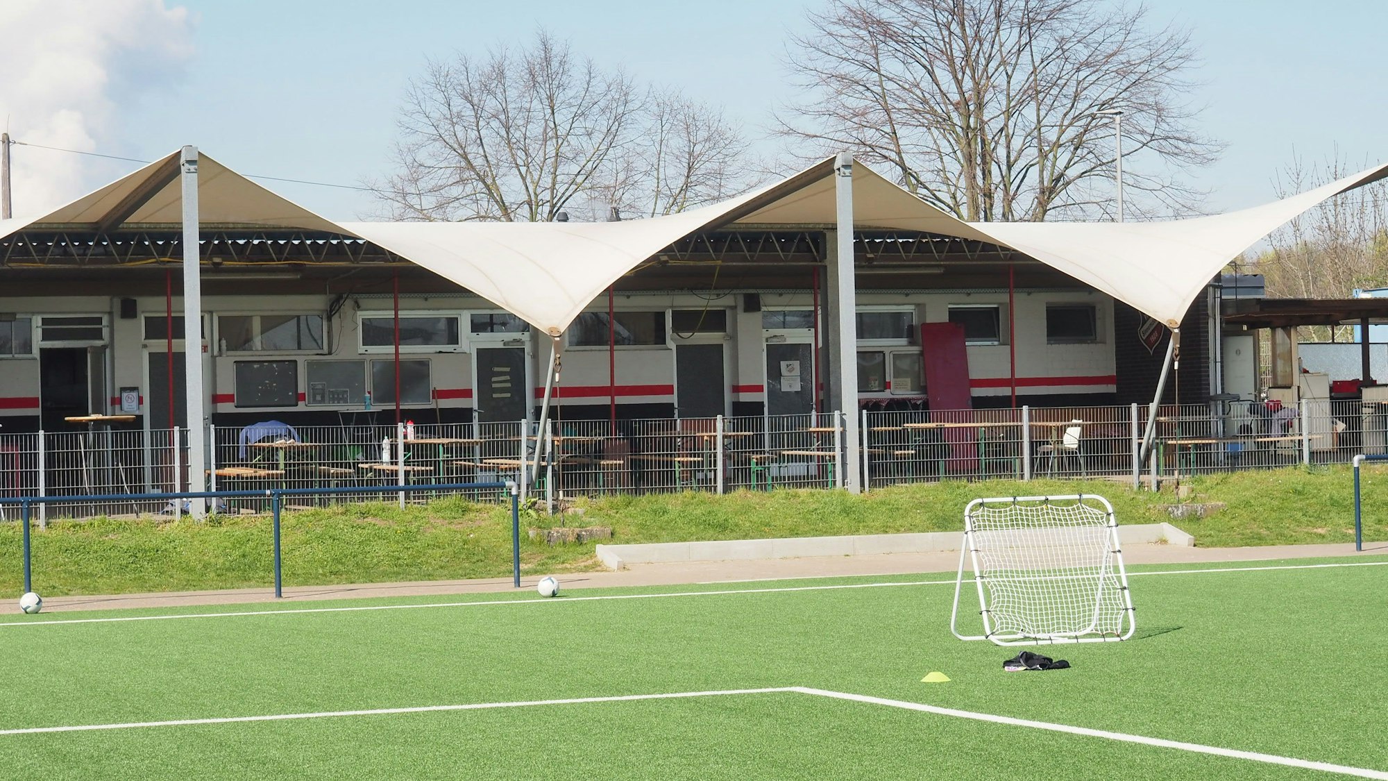 Das Vereinsheim des VfR Sinnersdorf.