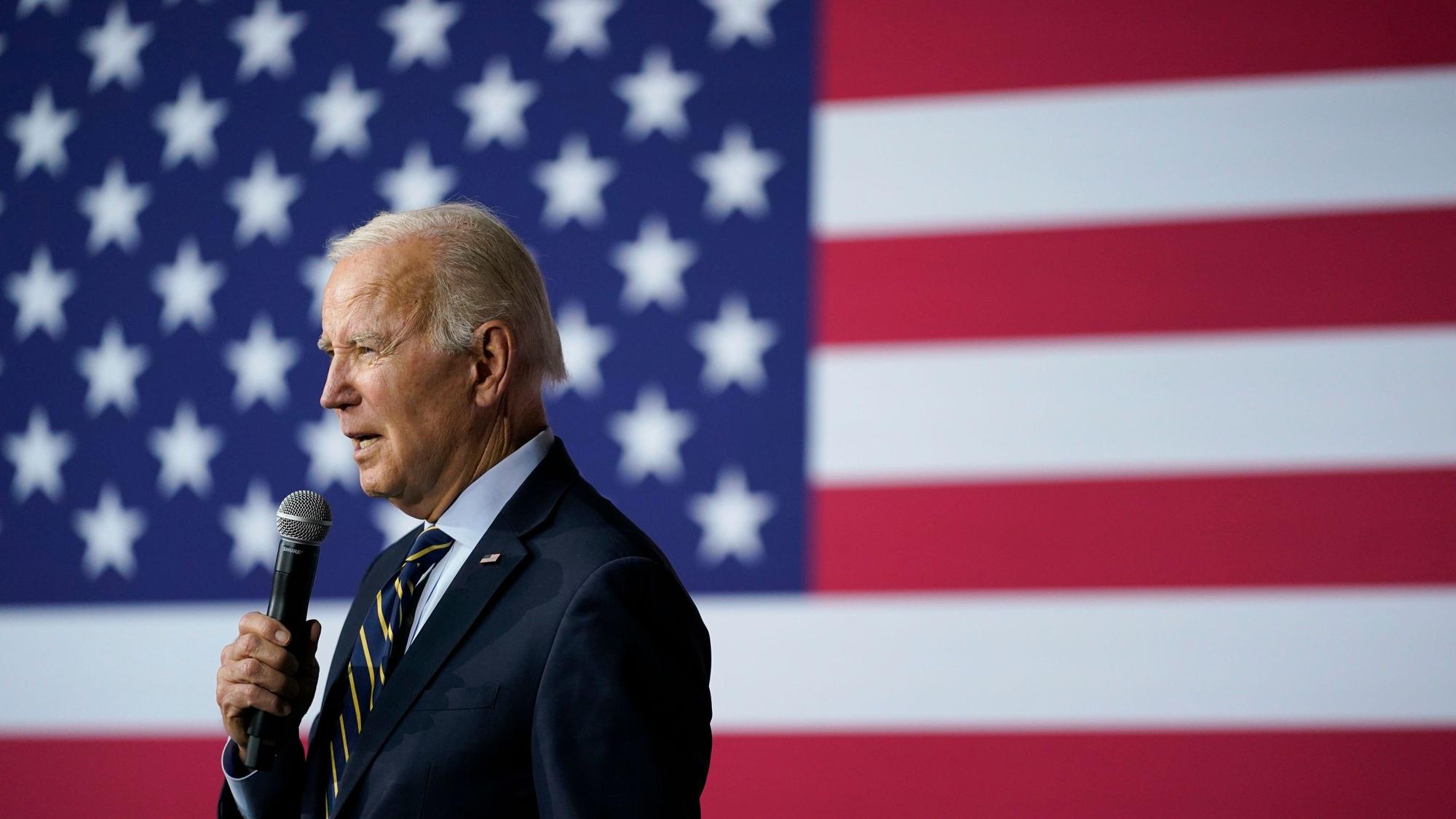US-Präsident Joe Biden während einer Rede.