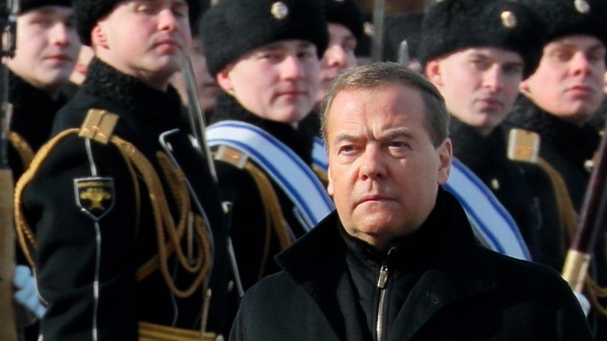 Dmitri Medwedew, stellvertretender Vorsitzender des russischen Sicherheitsrates, Vorsitzender der Partei „Einiges Russland“ und ehemaliger Präsident Russlands. (Archivbild)