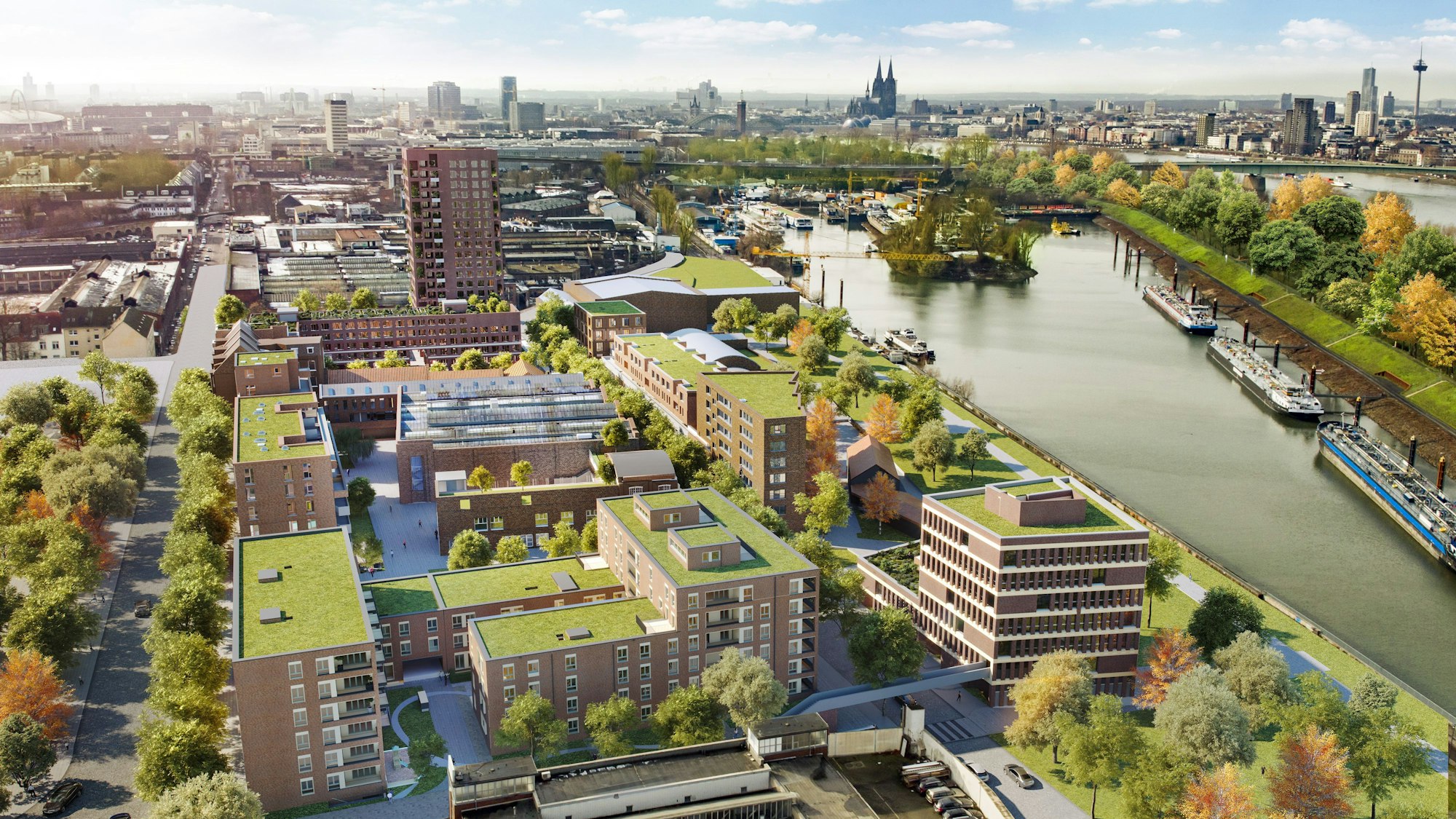 Die Visualisierung zeigt die Pläne für das Lindgens-Areal.