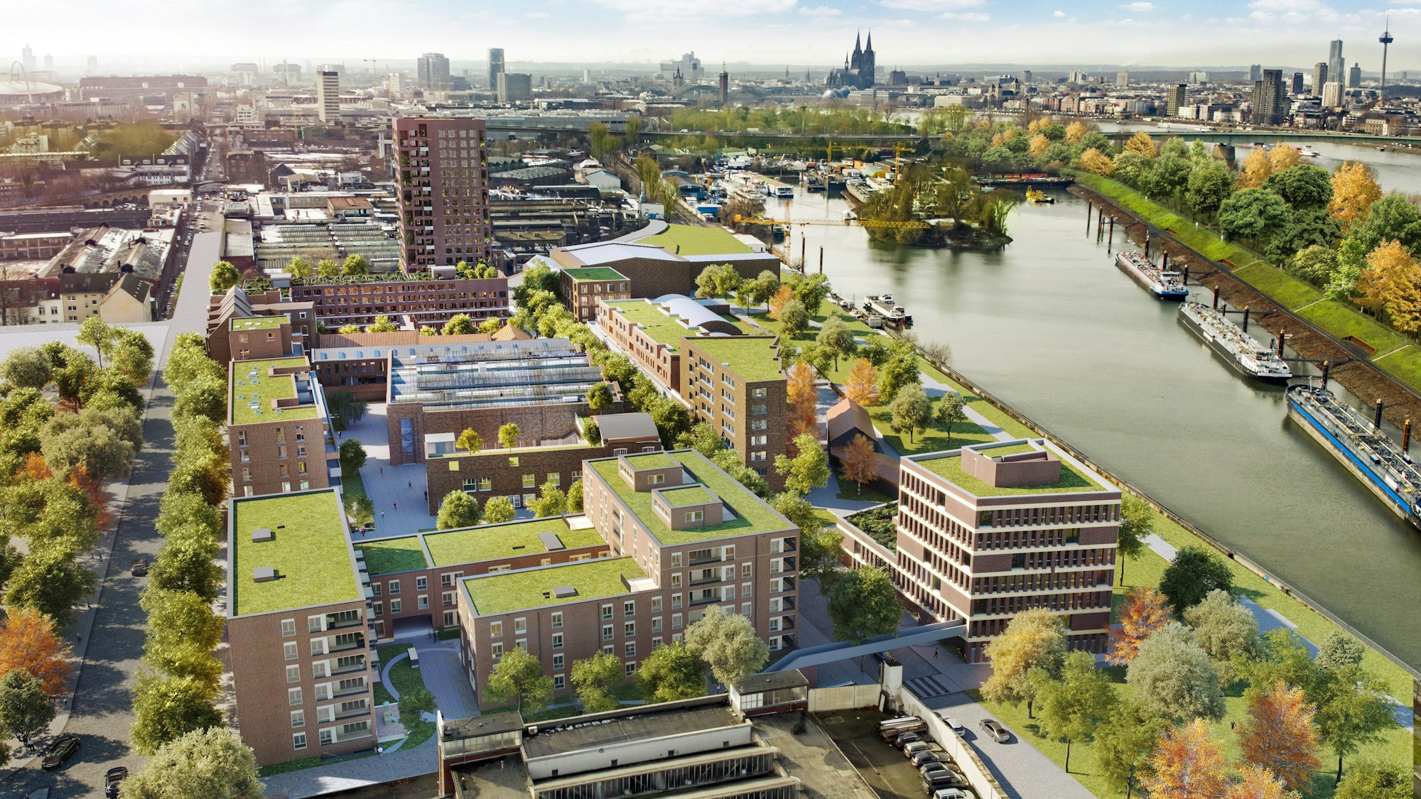 Die Visualisierung zeigt das Lindgens-Areal.