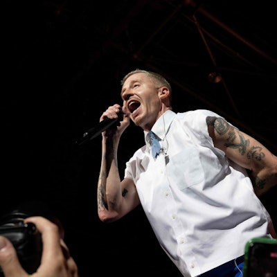 US-Rapper Macklemore bei einem Auftritt der „Ben-Tour“ in Paris.