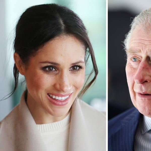 Die Bildkombo zeigt den britischen Thronfolger Prinz Charles (r) und die Verlobte von Prinz Harry, Meghan Markle.