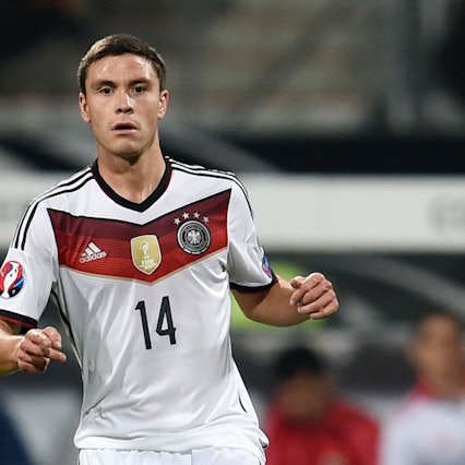 2014: Jonas Hector im Deutschland-Trikot beim Spiel gegen Gibraltar