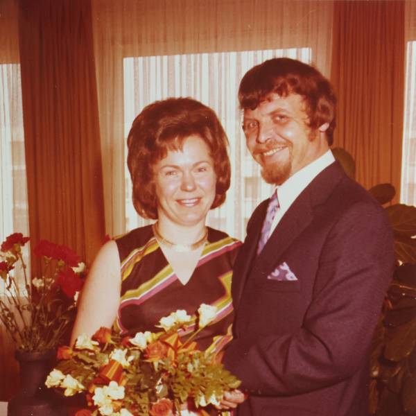 Emily und Hans-Joachim Kloiber bei ihrer Eheschließung 1973 in Köln-Mülheim.