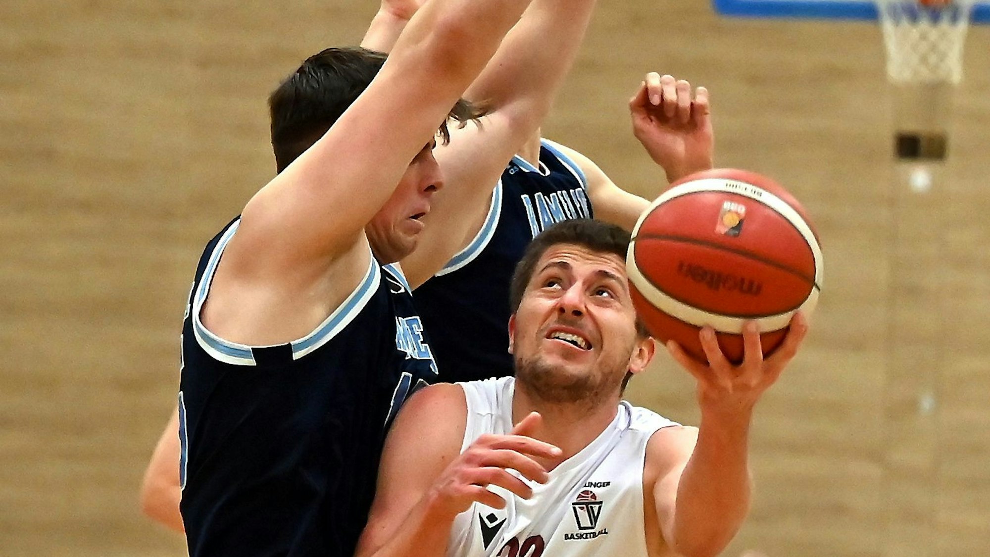 19.11.2022, Basketball-Leichlinger TV-Barmen
rechts: Philipp Johannes (Leichlingen)
Foto: Uli Herhaus