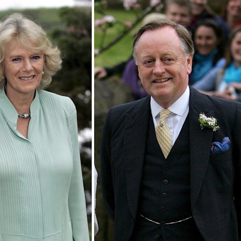 Die Kombo zeigt Herzogin Camilla (Archivfoto vom 24.11.2007) und ihren früheren Ehemann Andrew Parker Bowles (Archivfoto vom 06.05.2006).