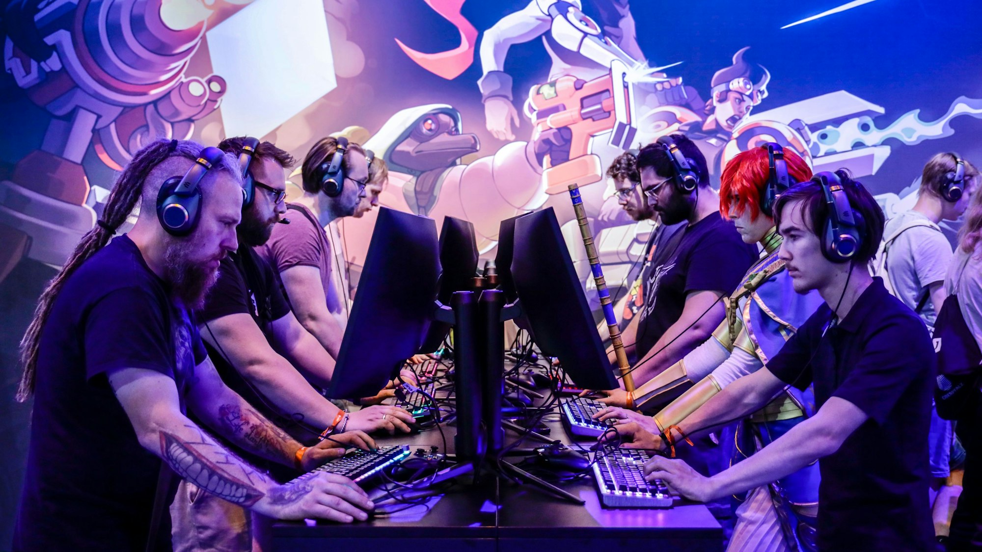 Zocker bei der Gamescom 2022