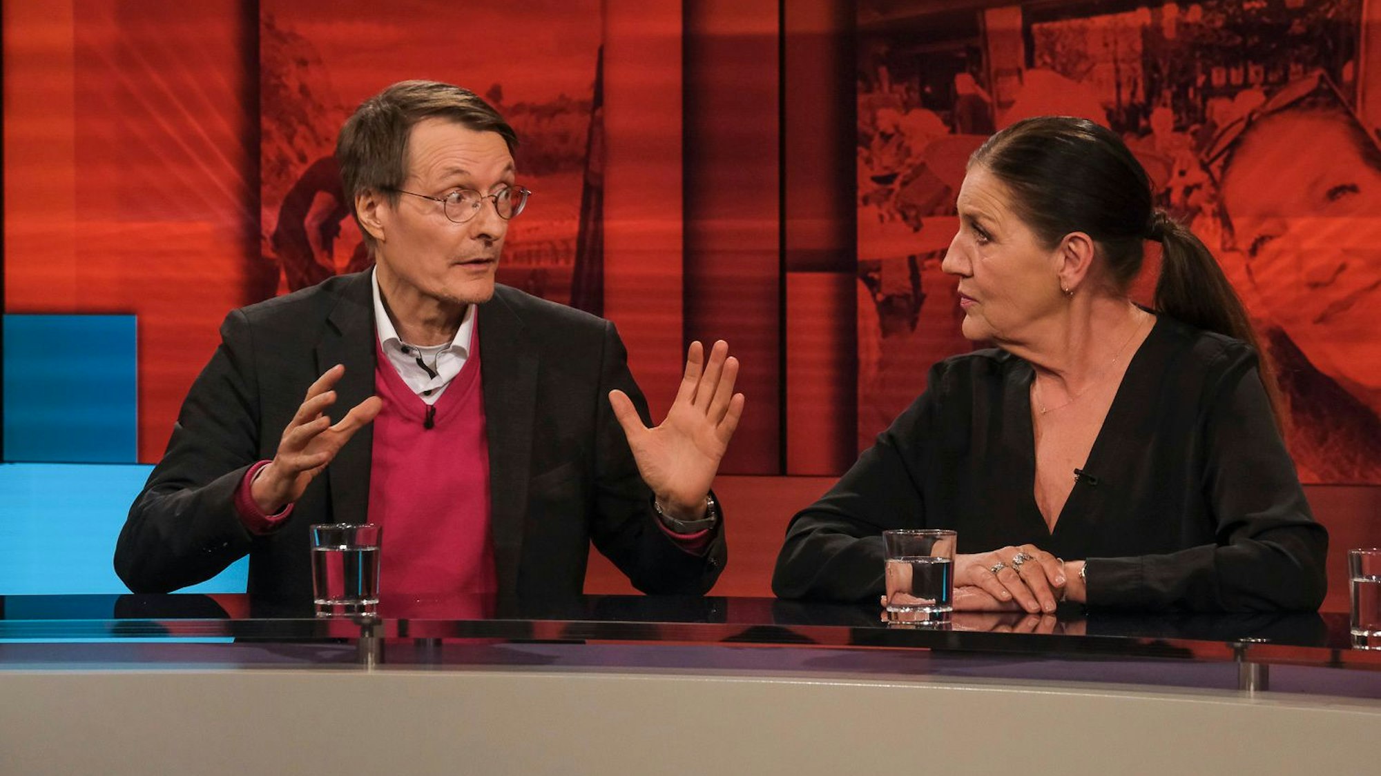 Karl Lauterbach (l.) und Katy Karrenbauer bei „Hart aber fair“