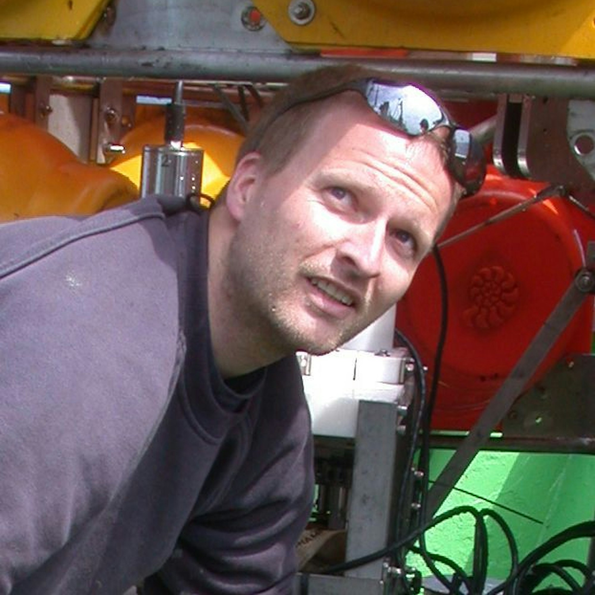 Matthias Haeckel bei einer Exhibition.