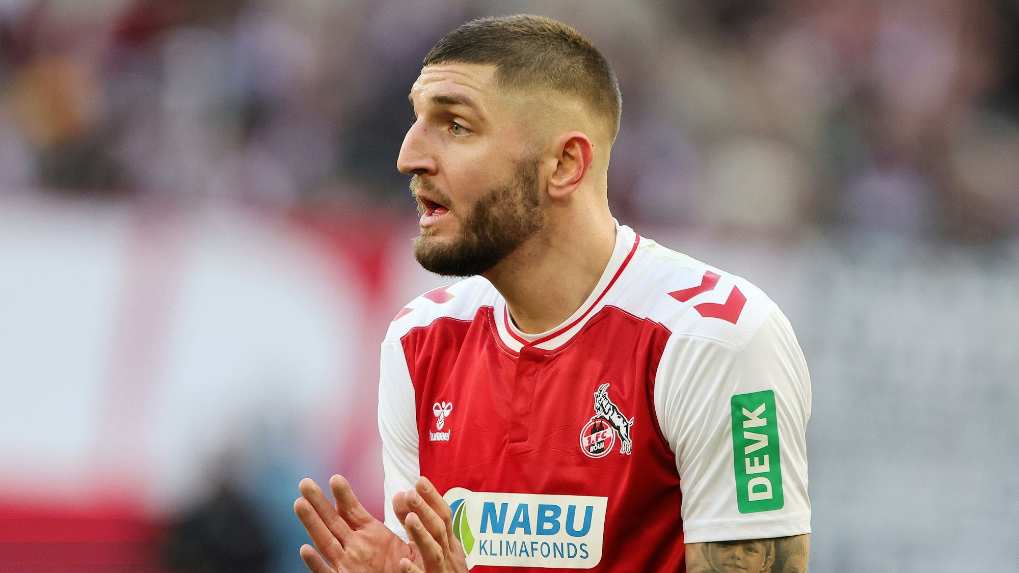 1.FC Köln vs. VFL Wolfsburg, 22. Spieltag, 25.02.2023, 15.30 Uhr, Jeff Chabot (1. FC Köln), Bild: Herbert Bucco