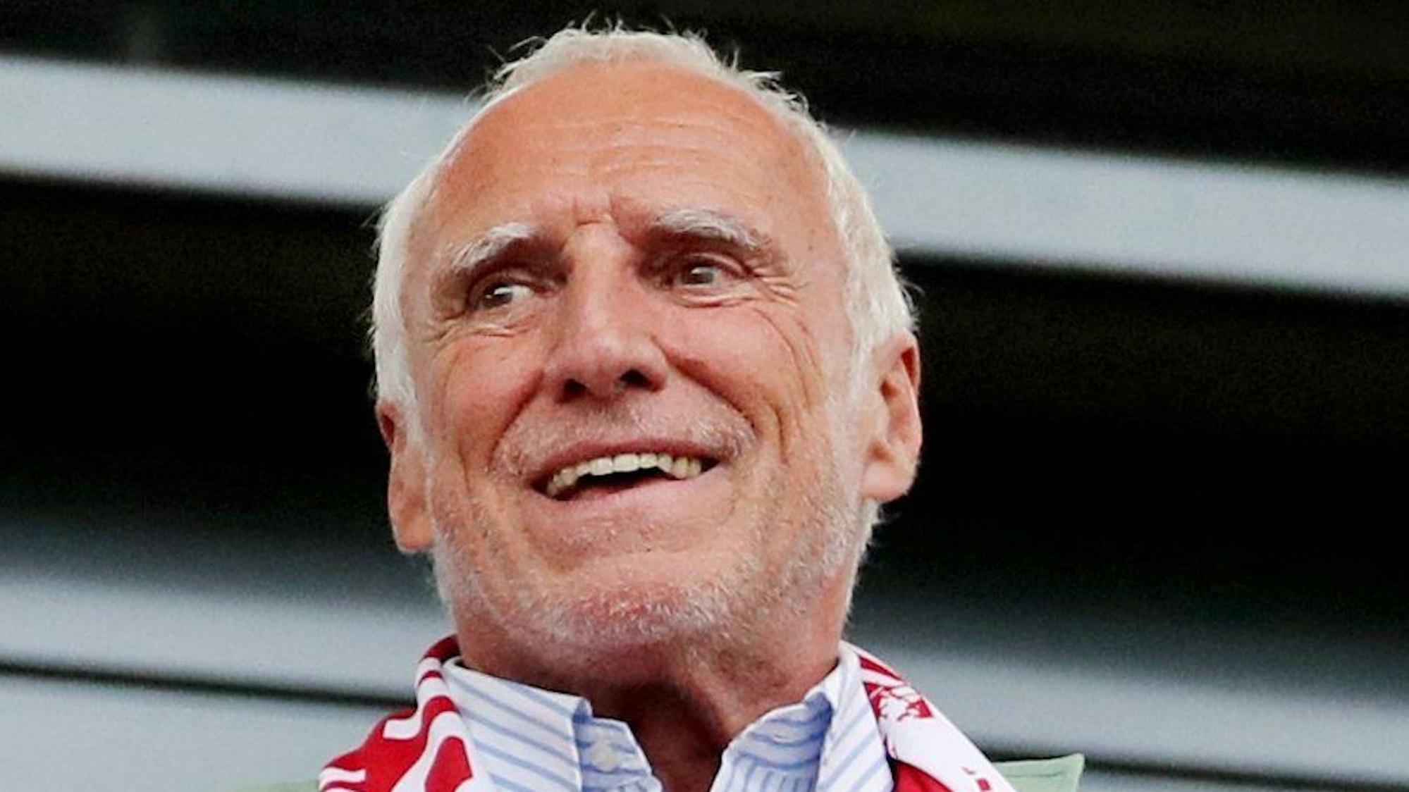Red Bull Chef Dietrich Mateschitz kommt zum Spiel RB Leipzig - Bayern München in die Red Bull Arena. (zu dpa "Mateschitz kurze Antwort zu Spekulationen um mögliche Vettel-Rückkehr") (zu dpa: ««Inspirierendes Vorbild»: RB Leipzig trauert um Dietrich Mateschitz») Foto: Jan Woitas/dpa-Zentralbild/dpa +++ dpa-Bildfunk +++
