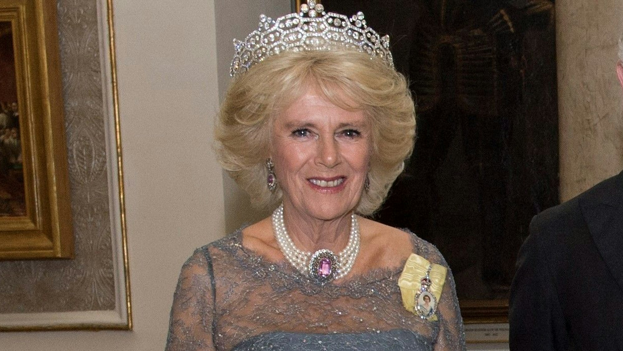 Camilla bei einem Staatsbesuch auf Malta im Jahr 2015.