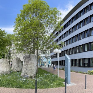 Das Foto zeigt das Bergheimer Rathaus.