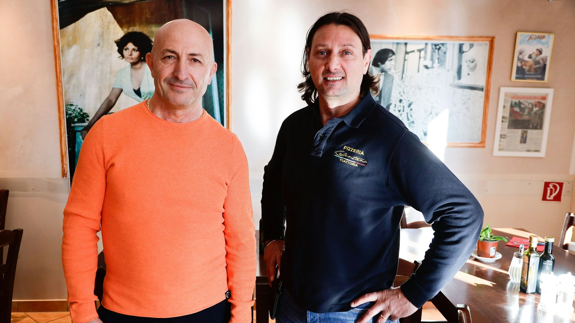 Rosario Ietro (l.) hat sich inzwischen aus der Bar zurückgezogen, Salvatore Santamaria macht weiter.