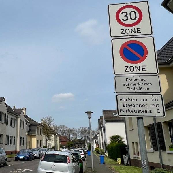 Bewohnerparken in Leverkusen-Wiesdorf
