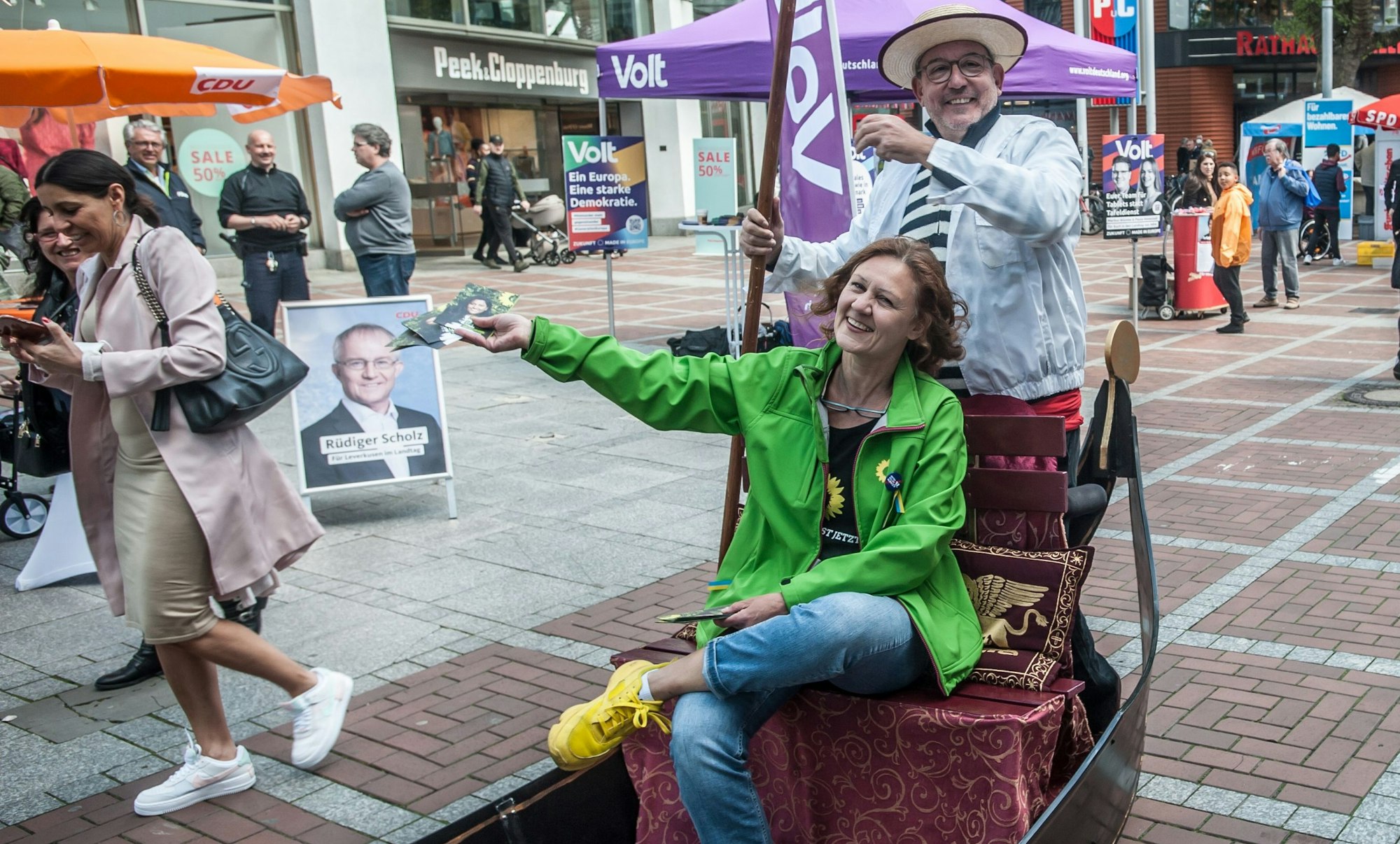 Claudia Wiese in Gondel, Wiesdorf. Foto: Ralf Krieger