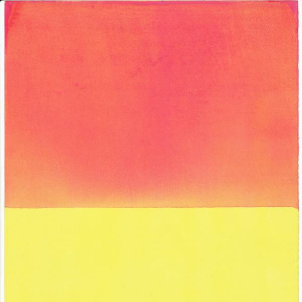Ein „Duochrom“ von Christoph Gesing aus den Farben Orange und Gelb.