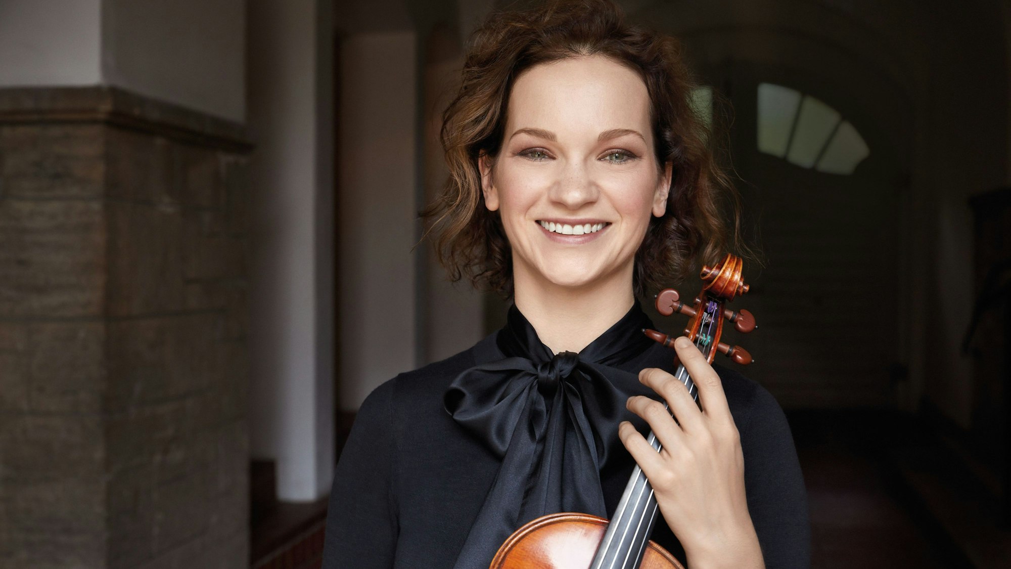 Hilary Hahn mit ihrer Geige
