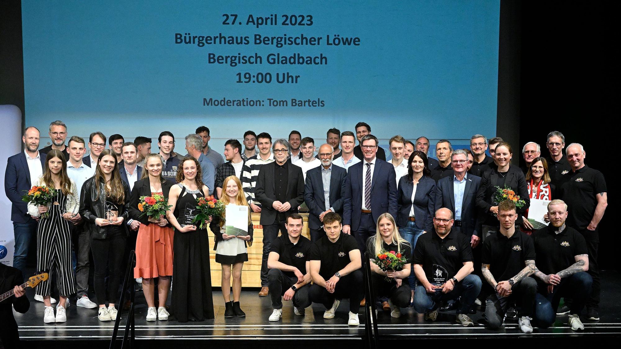 Alle Preisträger der Sportlerwahl in Rhein-Berg 2022.