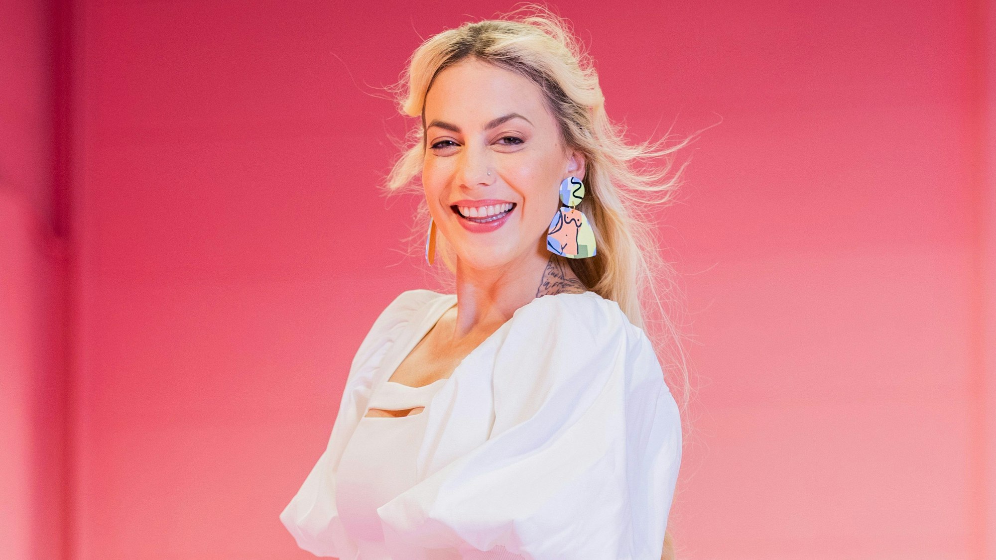 LaFee (bürgerlich: Christina Klein), Sängerin, steht im Supercandy Pop-Up Museum bei einem Fototermin im Vorfeld der Veröffentlichung ihres Comeback-Albums «Zurück in die Zukunft».