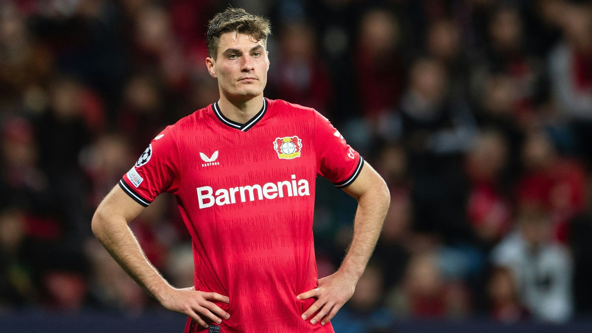Patrik Schick im Trikot von Bayer 04 Leverkusen.