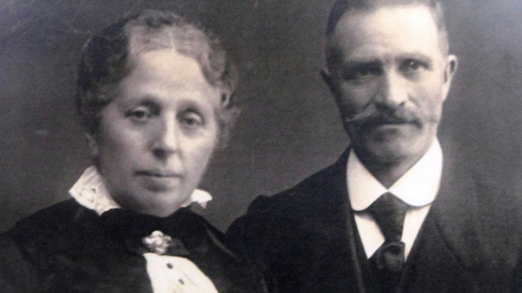 Johann Wilhelm Stümper mit Ehefrau Rosalia im Jahr 1895