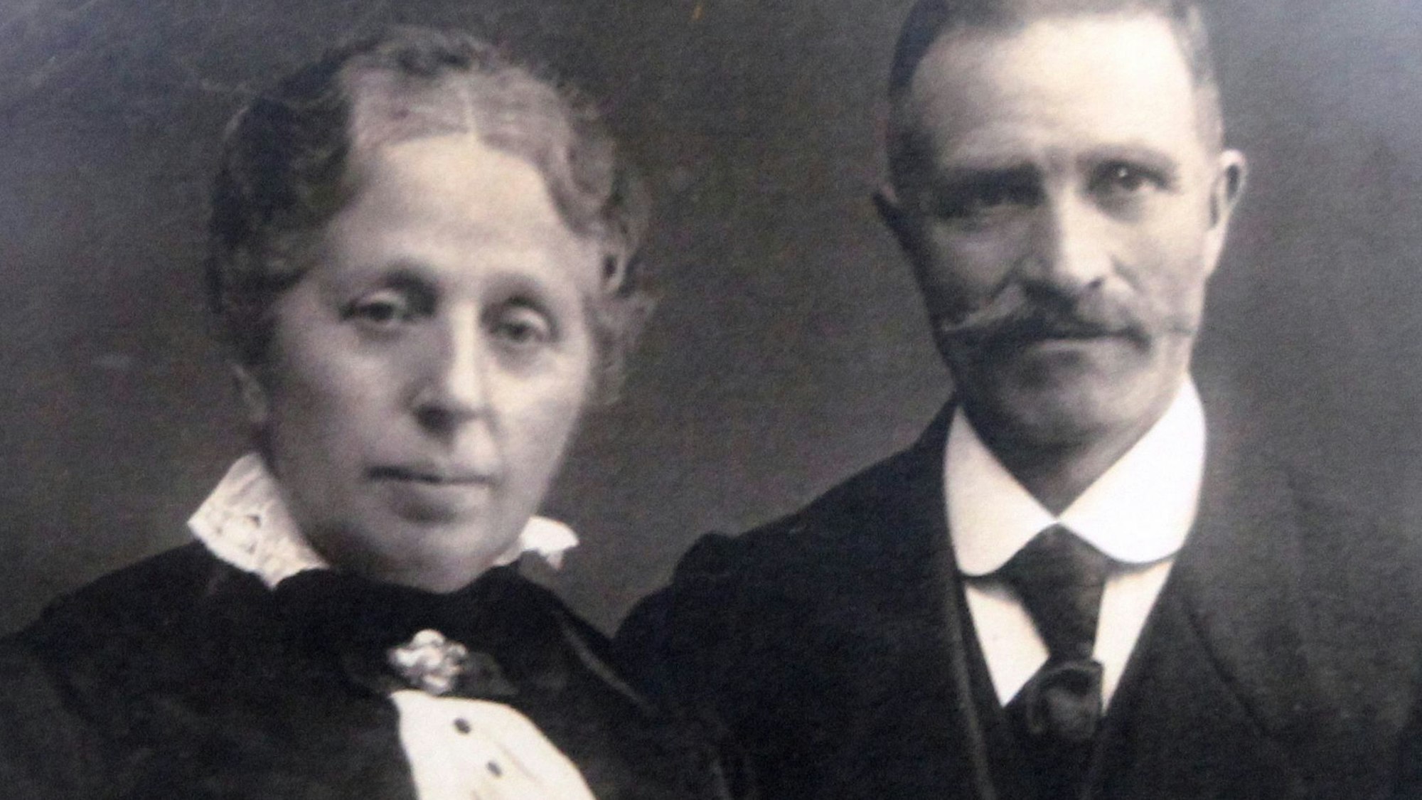 Johann Wilhelm Stümper mit Ehefrau Rosalia im Jahr 1895