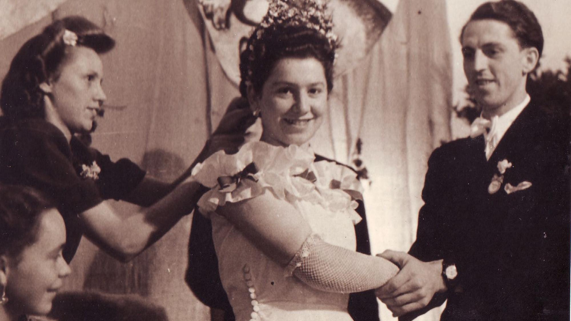 Helene Schumacher (damals Busbach), Maikönigin 1949.