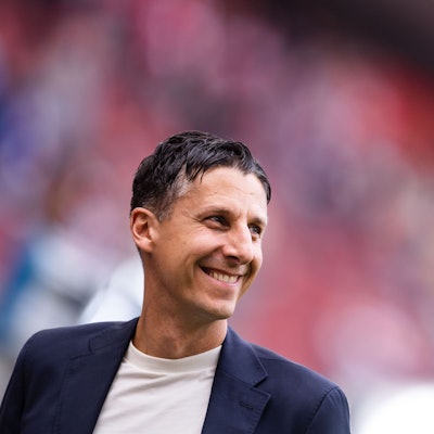 Kölns Sportdirektor Christian Keller im Kölner Stadion.