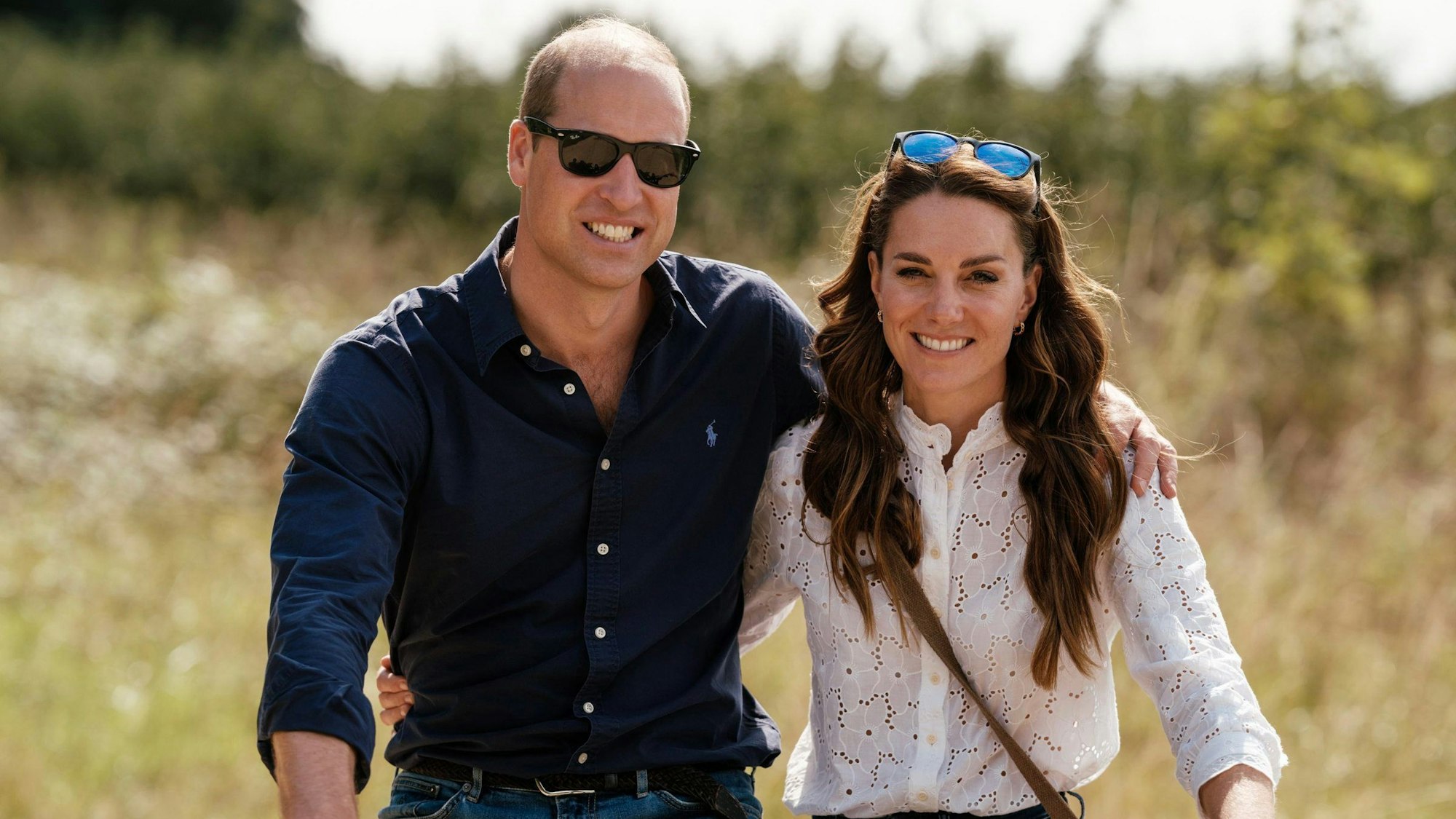 William und Kate in der Natur.