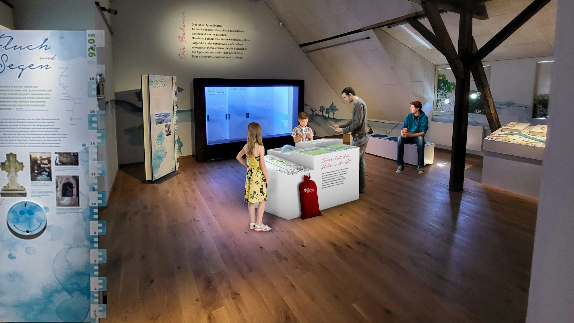 So soll es in der neuen Ausstellung aussehen.