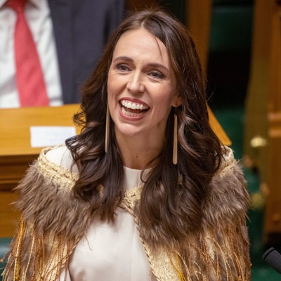 Jacinda Ardern, ehemals neuseeländische Ministerpräsidentin, hält Anfang April ihre Abschiedsrede im Parlament