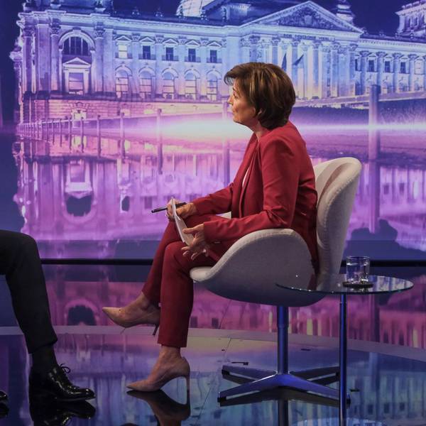 Christian Lindner (l.) am Dienstagabend bei Sandra Maischberger. Lindner äußerte sich auch zu Vorwürfen gegen Robert Habeck.