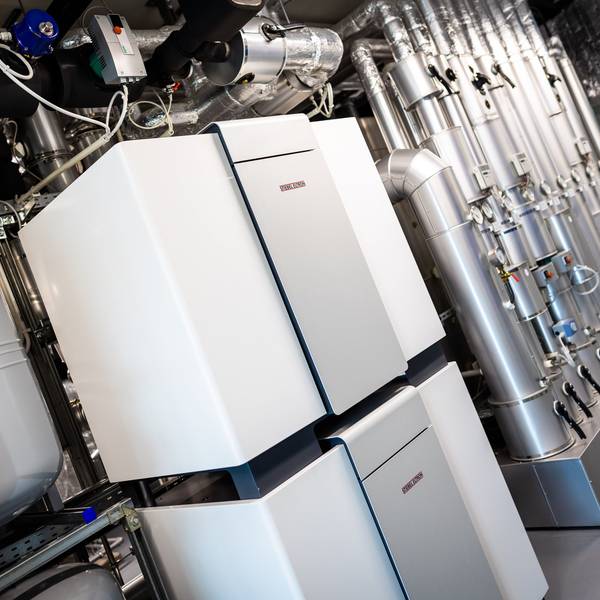 Eine Wärmepumpe des Unternehmens Stiebel Eltron