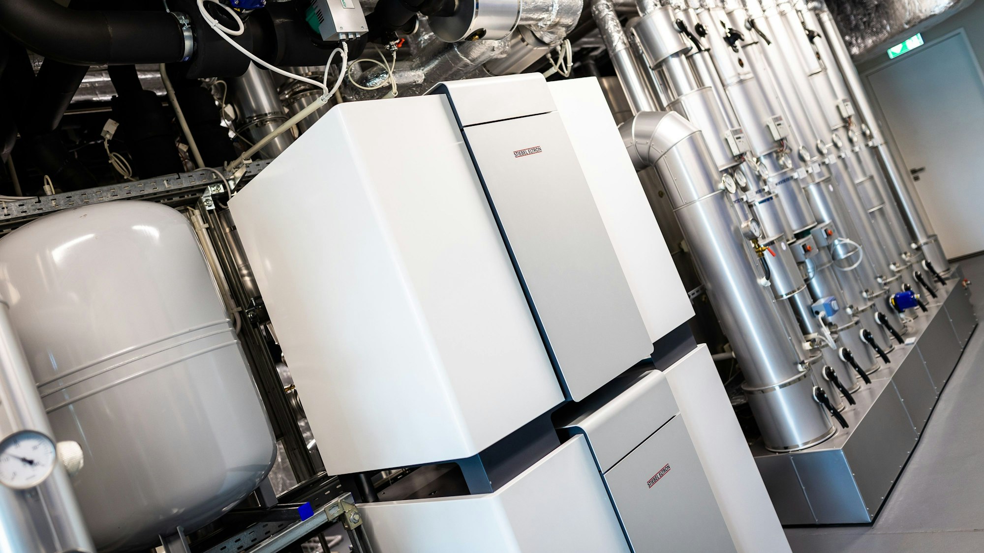 Eine Wärmepumpe des Unternehmens Stiebel Eltron