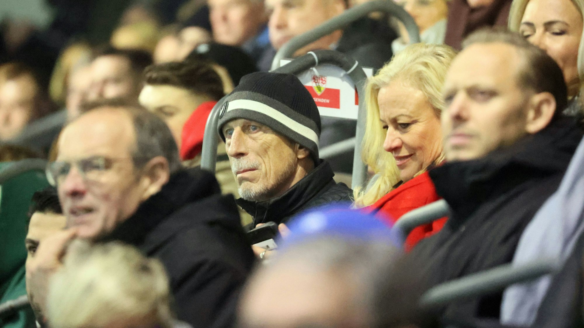 Christoph Daum beim Spiel des FC Bayern gegen den VfB Stuttgart.