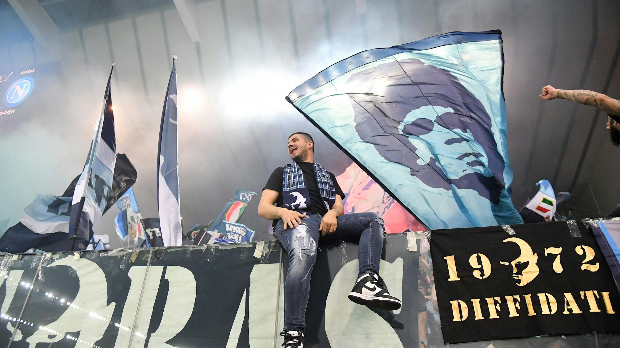 Neapel Fans auf der Tribüne