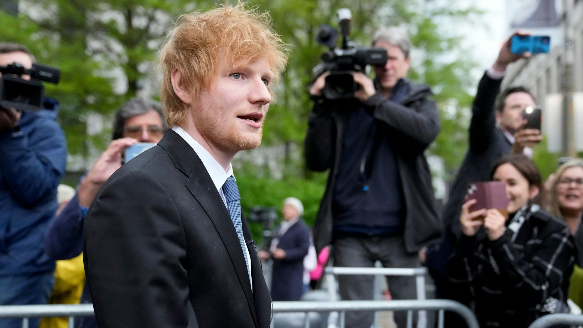 Gewonnen, aber trotzdem nicht so richtig glücklich: Der Prozess hat Ed Sheeran viel abgefordert.