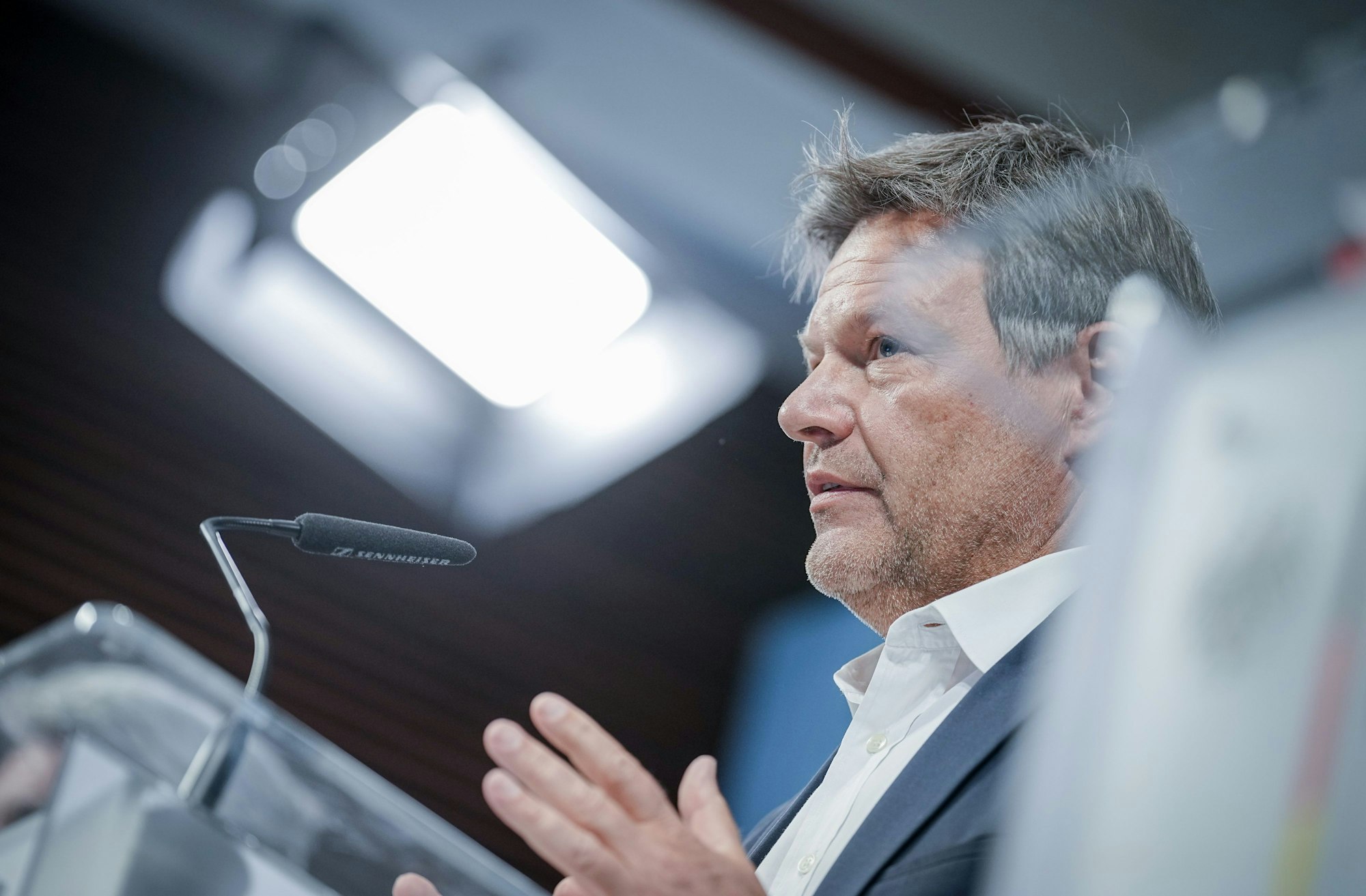 Wirtschaftsminister Robert Habeck (Grüne) am Freitag in Berlin.