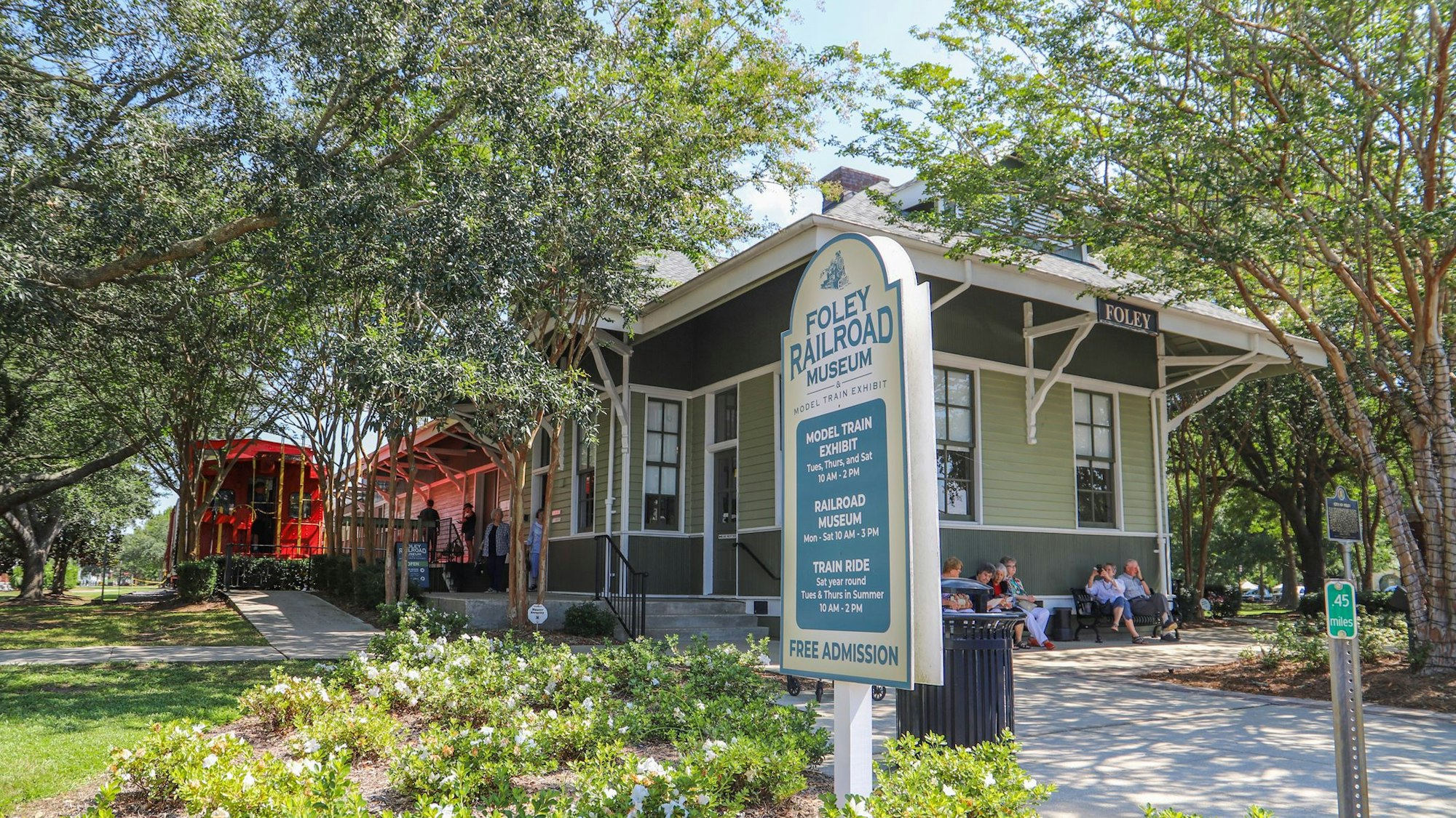 Das Foto zeigt das Railroad-Museum in Foley.
