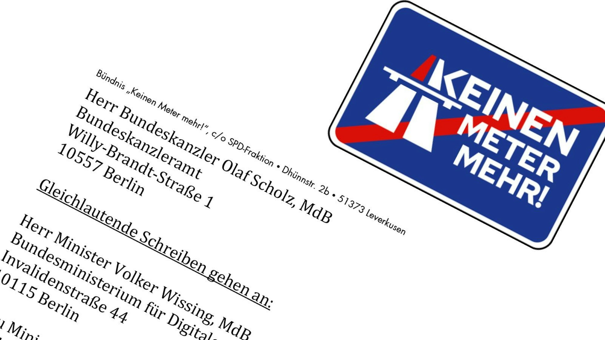 Protestbrief zum Autobahnausbau