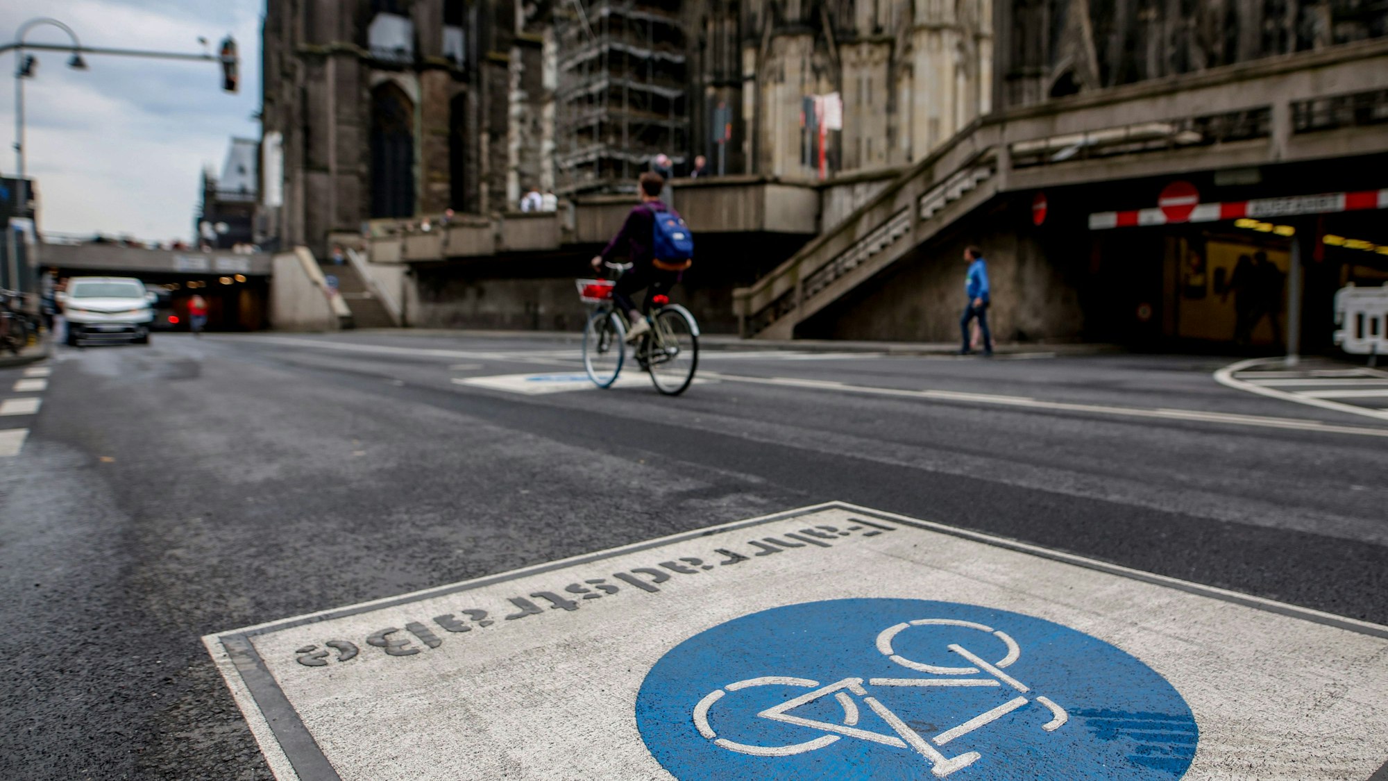 Die Trankgasse ist nun in Teilen eine Fahrradstraße. Die Maßnahme ist umstritten.