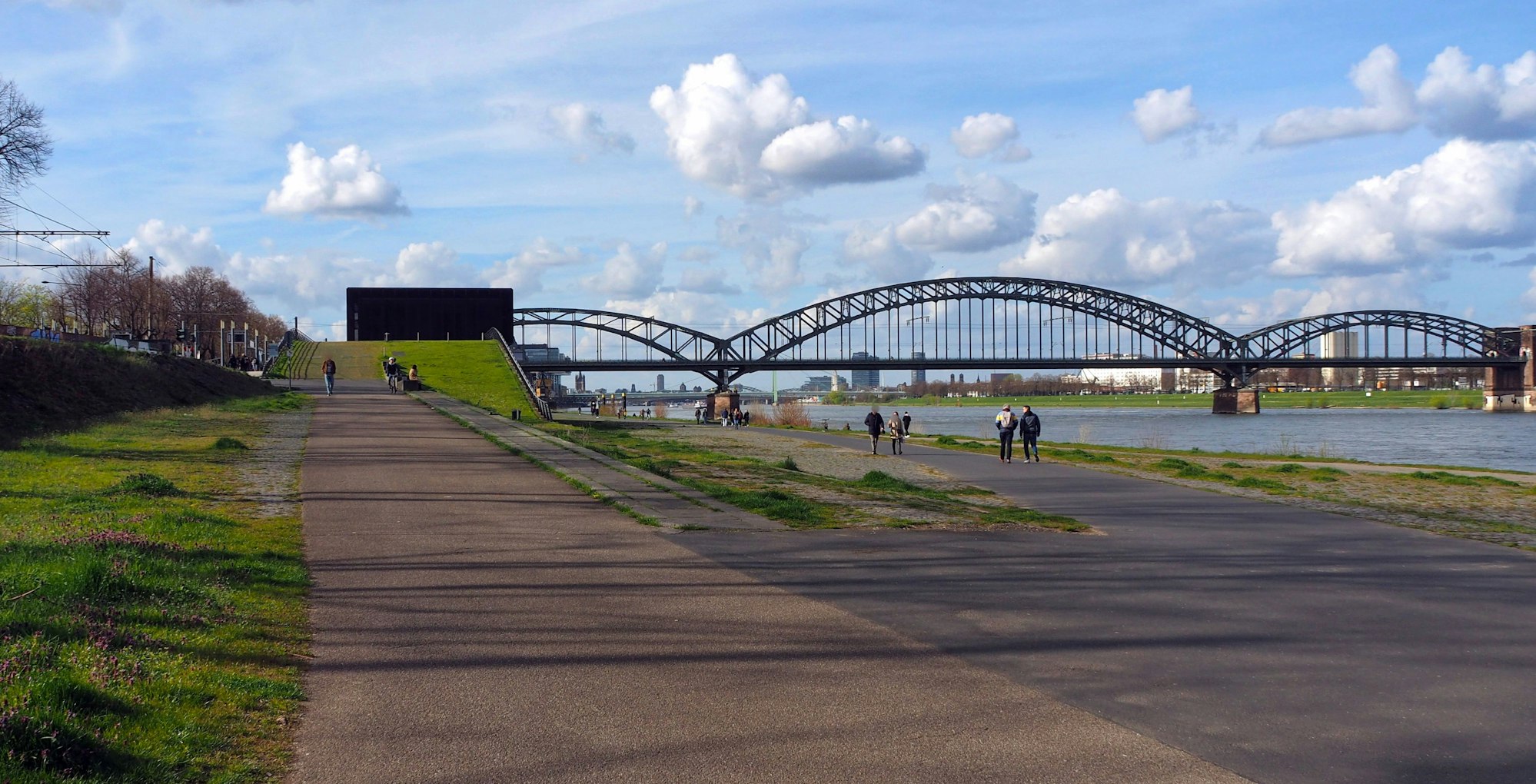 Das Rheinufer in Bayenthal.