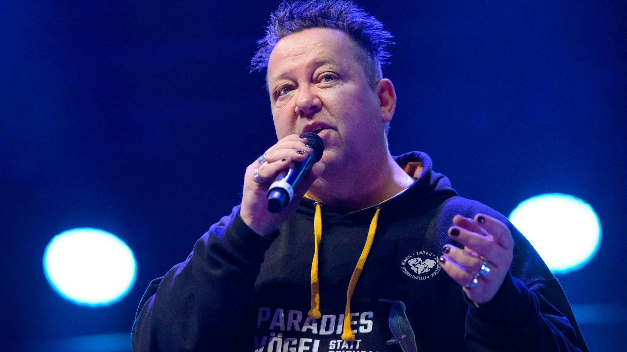 Sebastian Krumbiegel bei einem Auftritt.