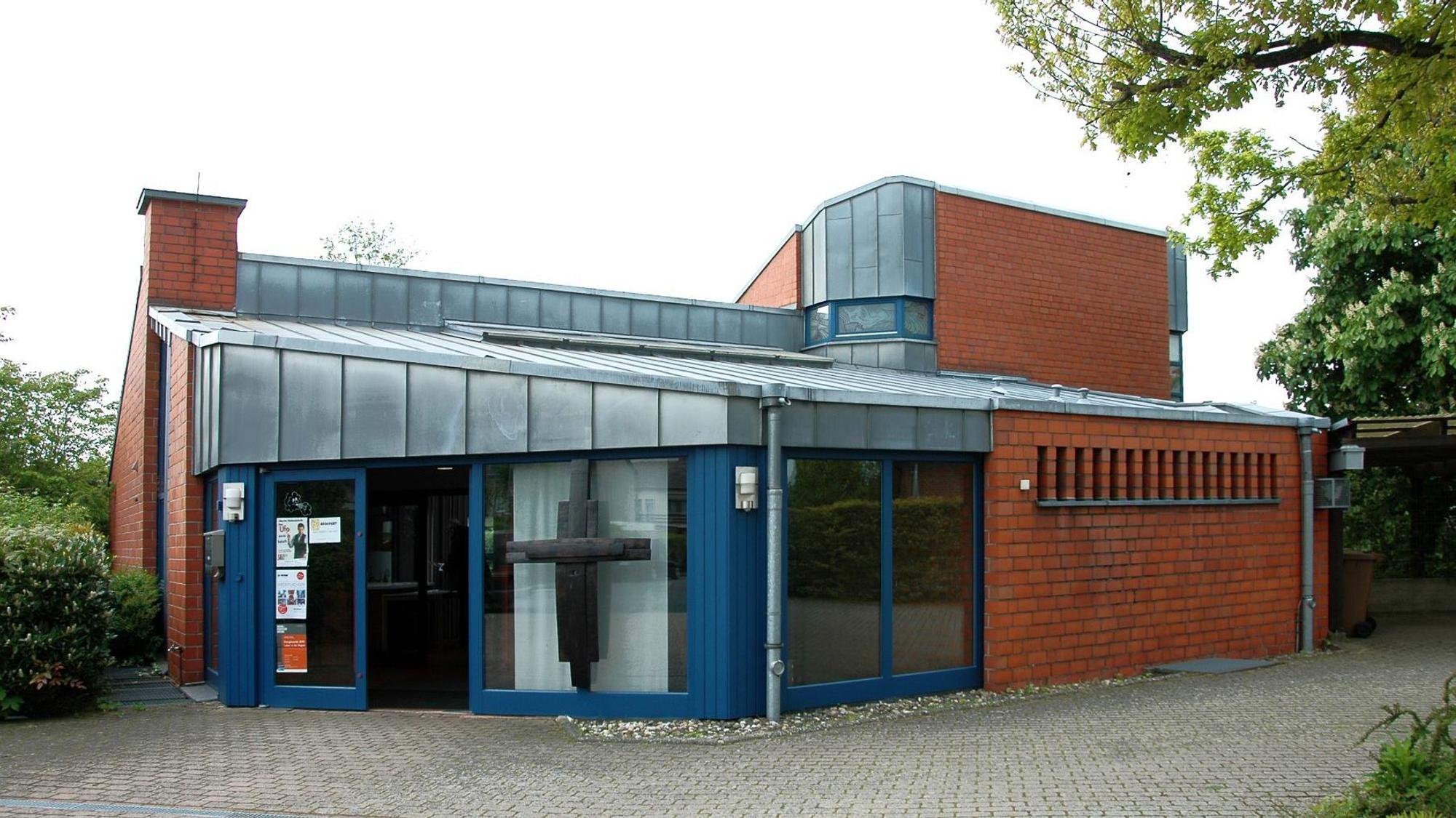 Blick auf das Gemeindezentrum.