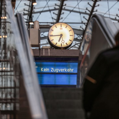Der Kölner Hauptbahnhof während des Bahn-Streiks am 21. April.