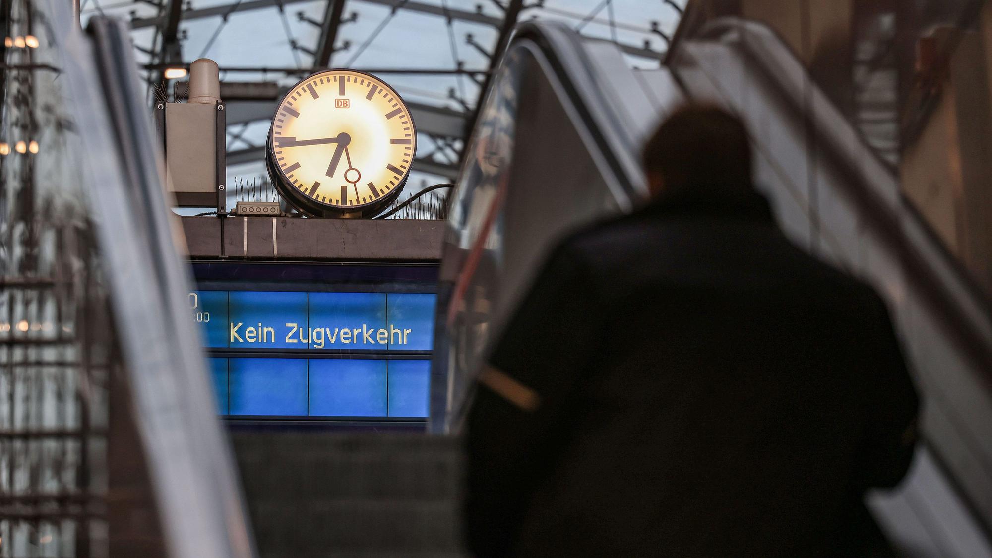 Der Kölner Hauptbahnhof während des Bahn-Streiks am 21. April.